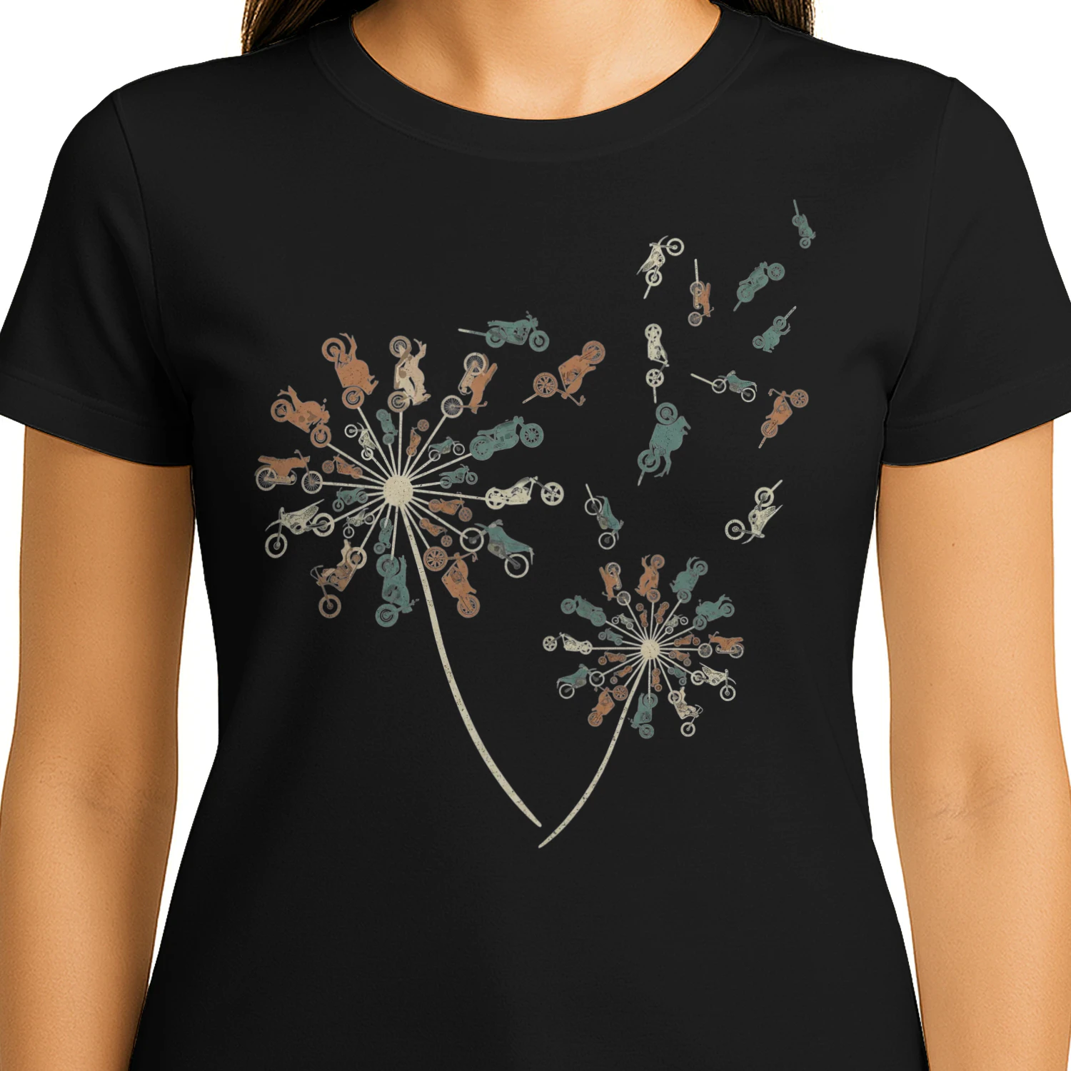 Motorcycle Dandelion Flower Ride