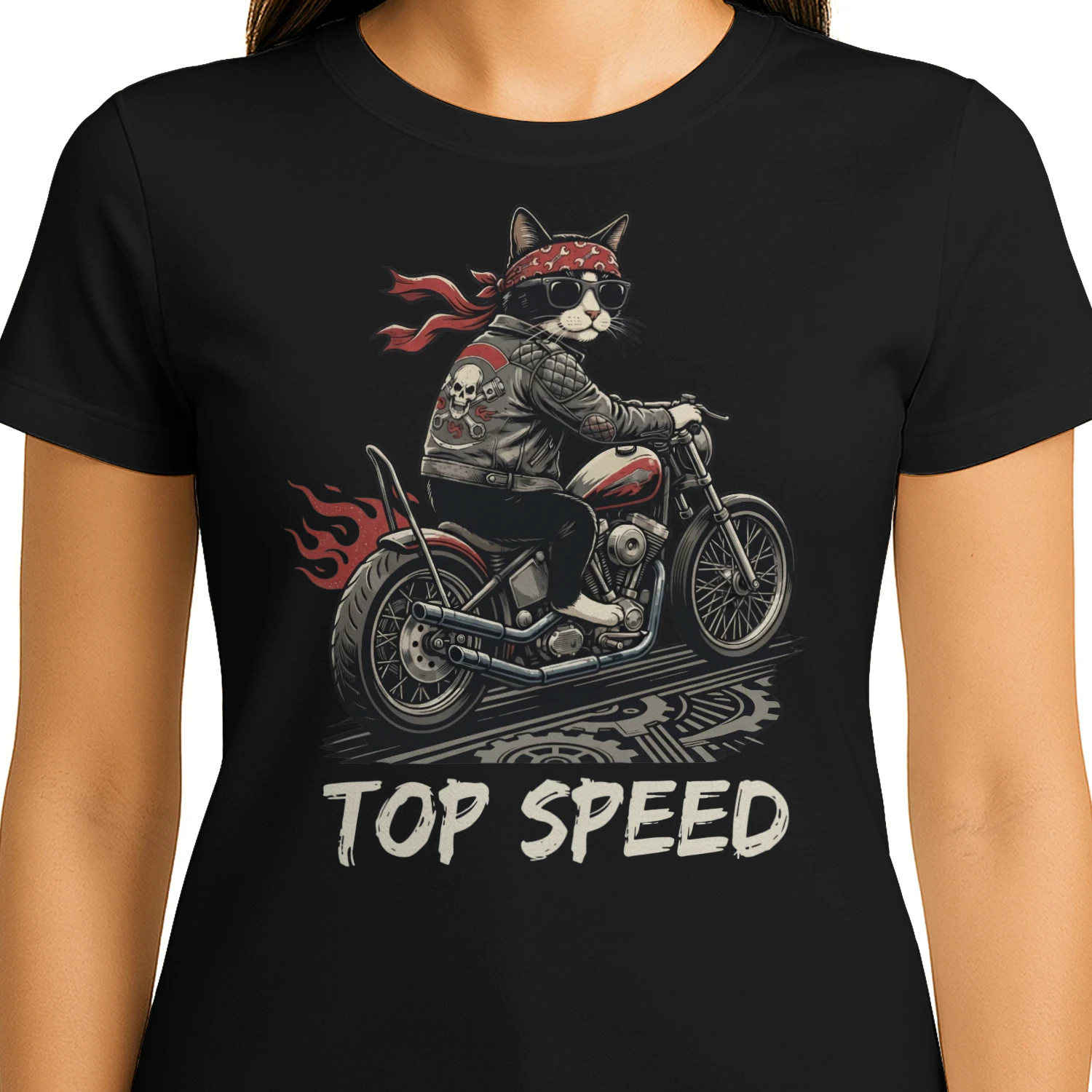 Motorcycle Cat Speed Biker