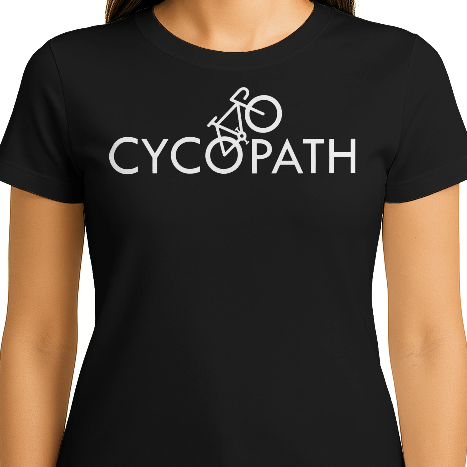 Cycling Minimalist White Typography