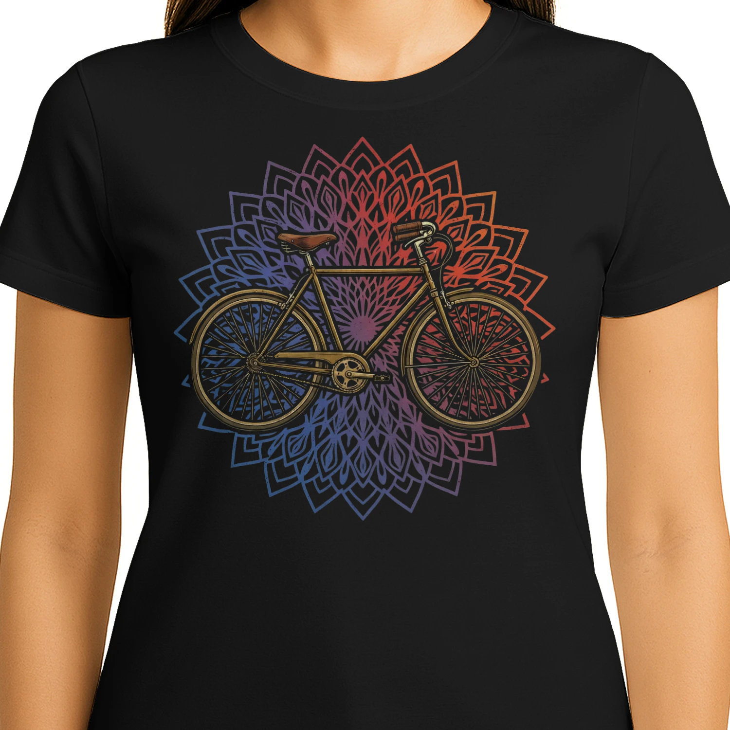 Cycling Mandala Vintage Bicycle