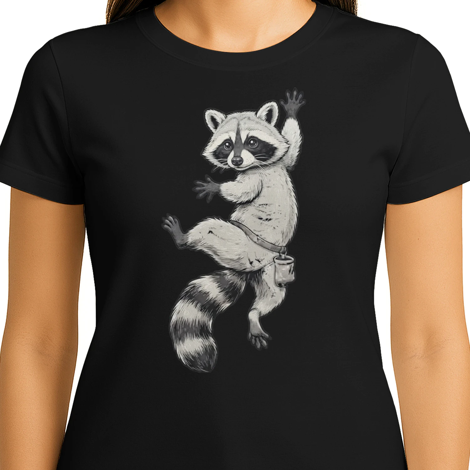 Climbing Cute Raccoon Gear