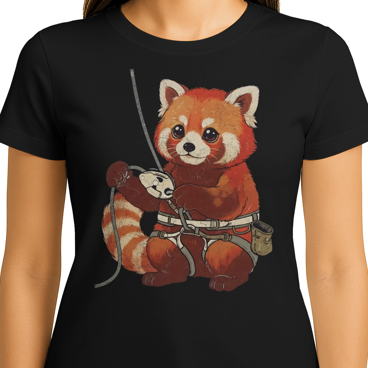 Climbing Cute Red Panda Gear