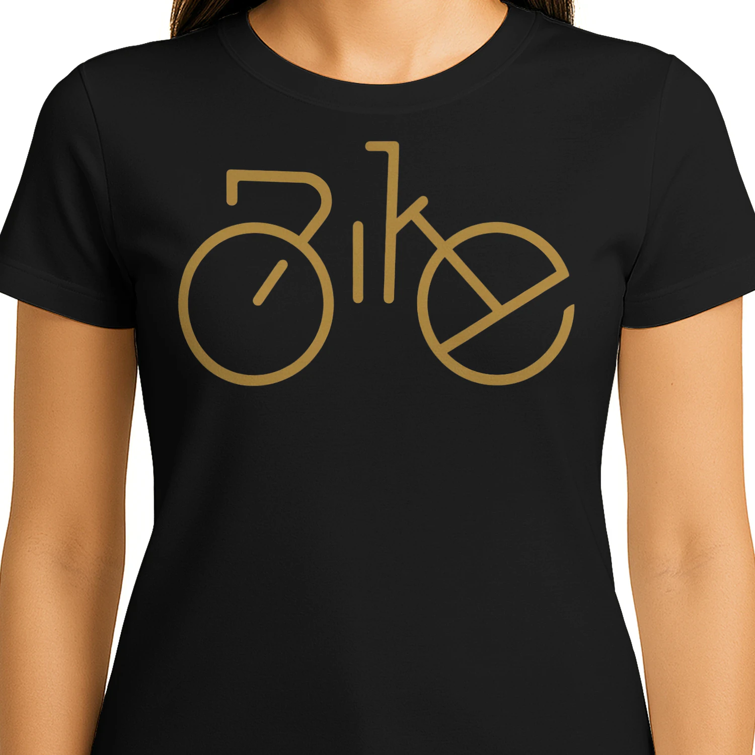 Cycling Minimalist Typography Bike