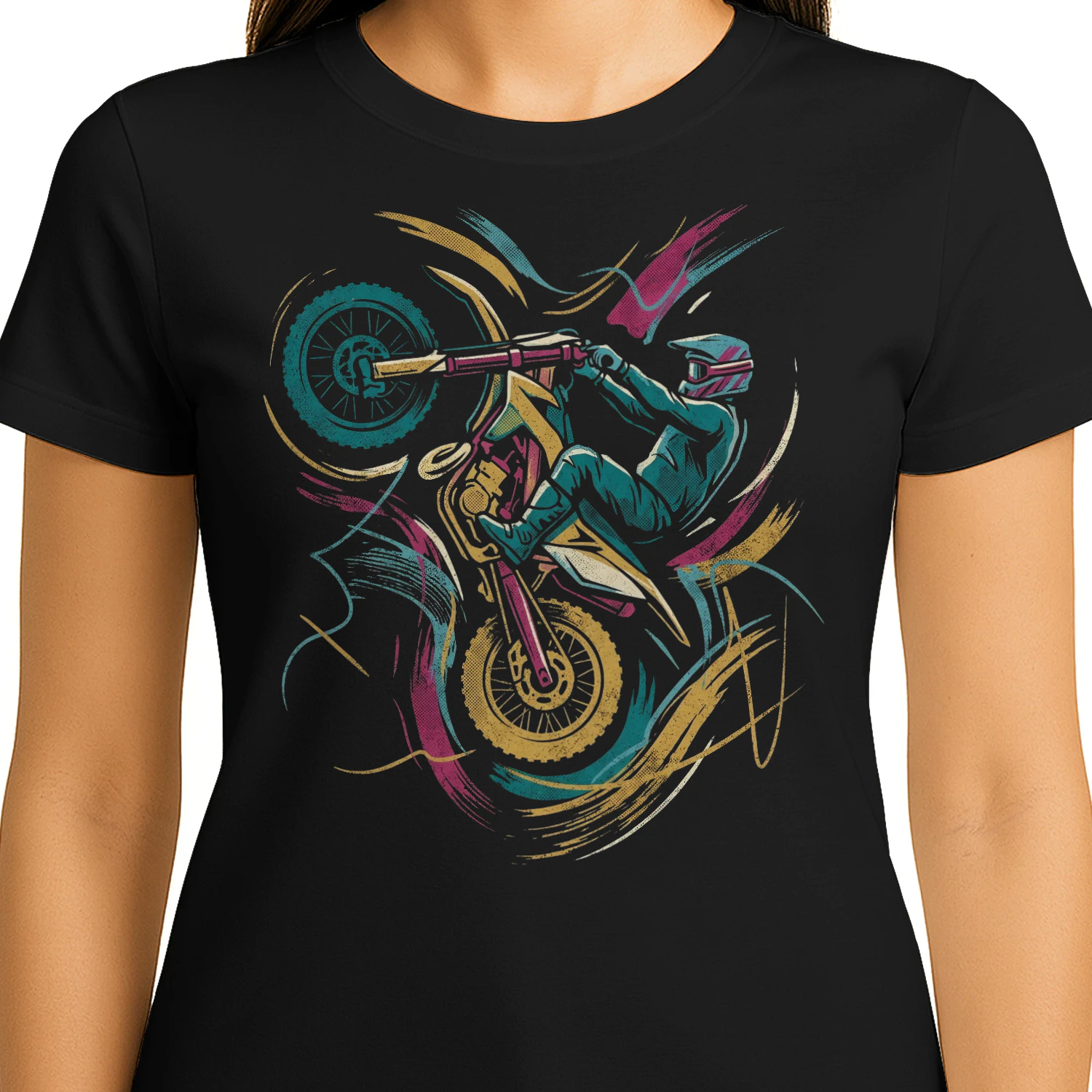 Motorcycle Abstract Dirt Jump