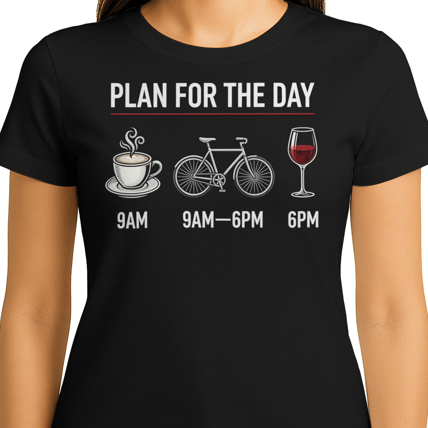 Cycling Plan For The Day Coffee Bike Wine