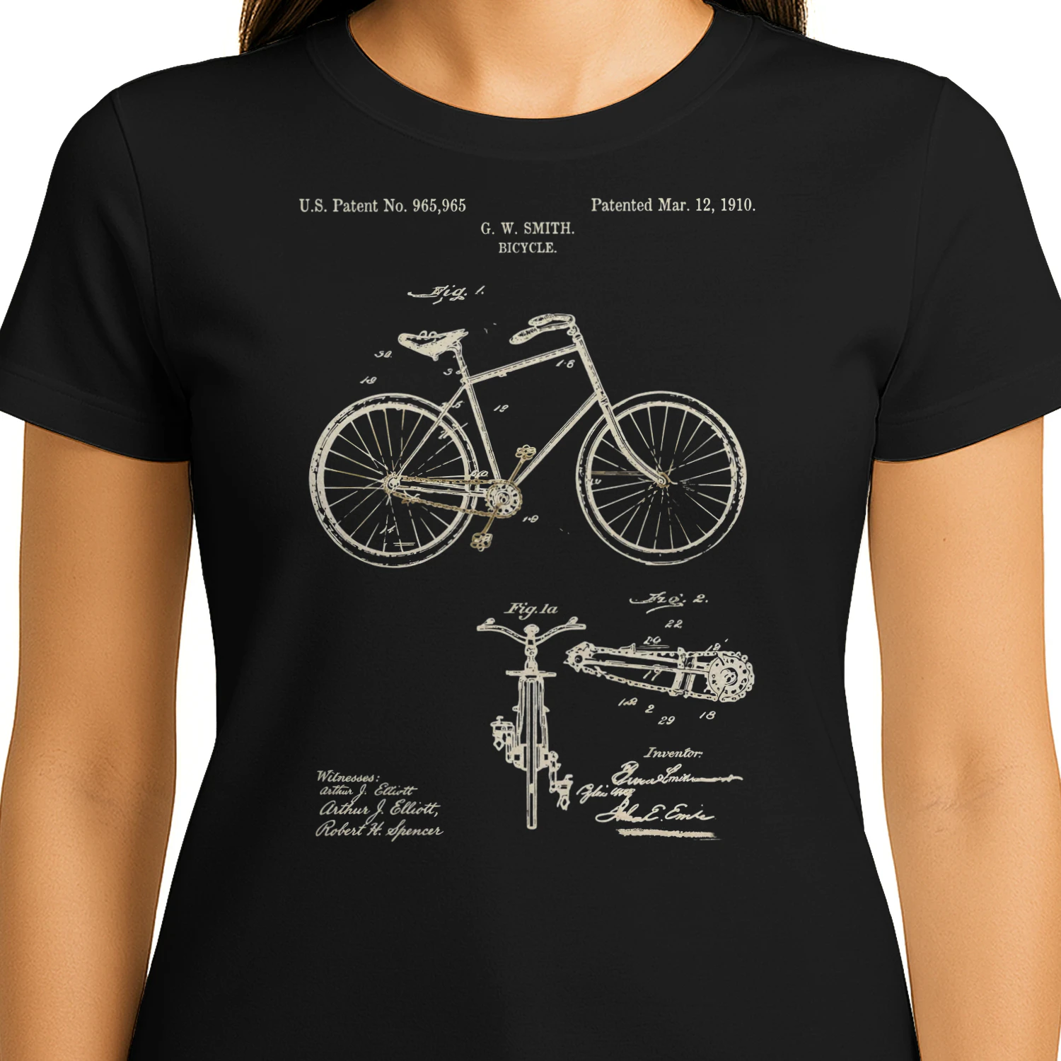Cycling Vintage Patent Blueprint