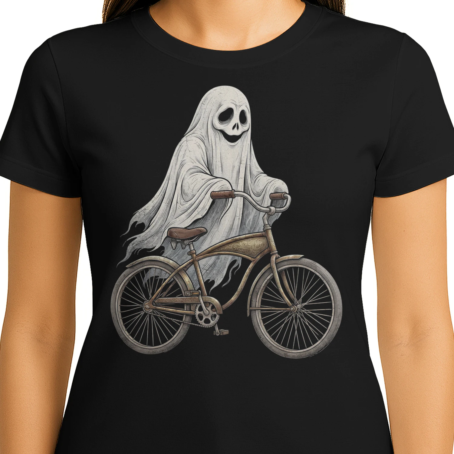 Cycling Cute Ghost Bike
