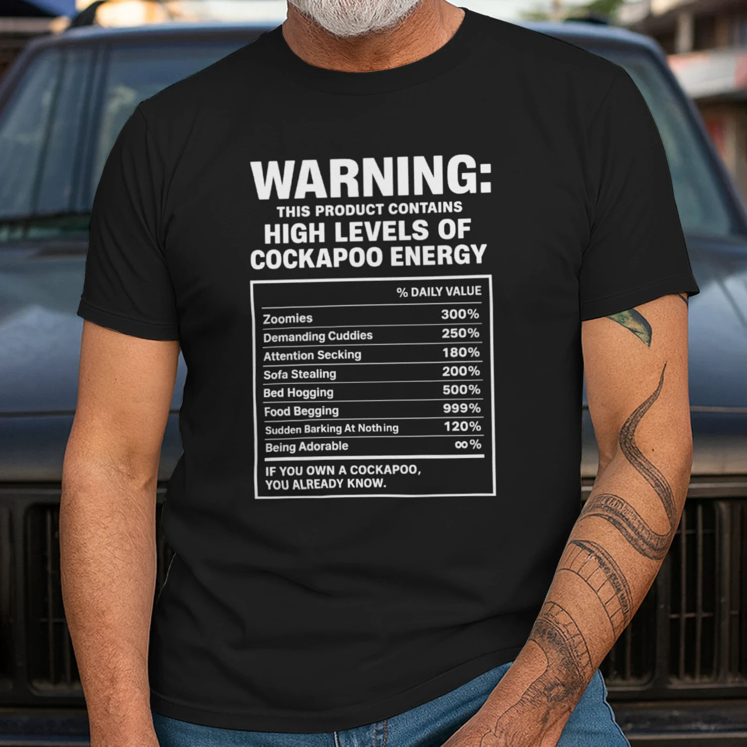 Warning: High Levels Of Cockapoo Energy | Funny Cockapoo Owner Design | Dog Lover Humor Gift