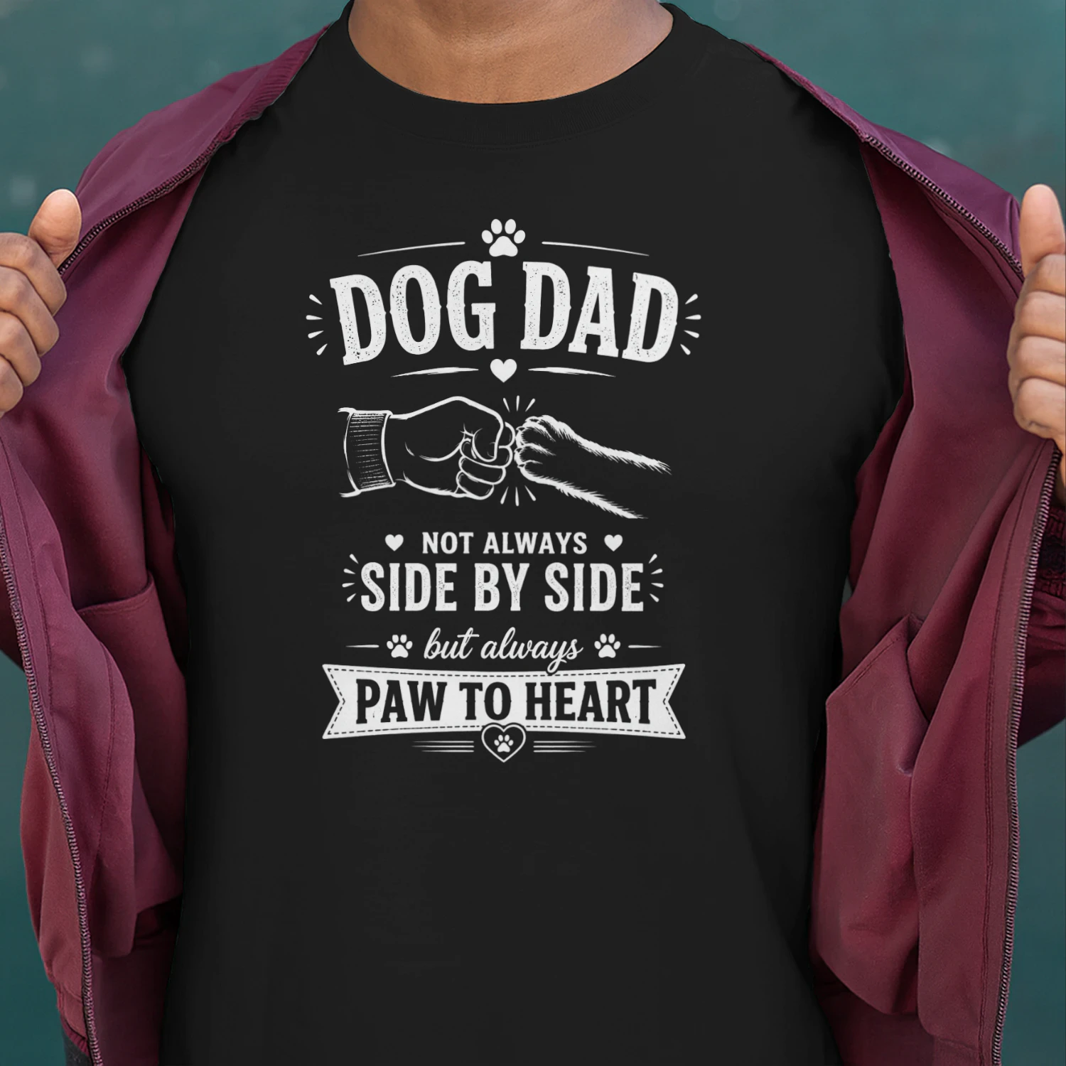 Paw to Heart" Dog Dad Collection – Heartfelt Dog Lover Gift