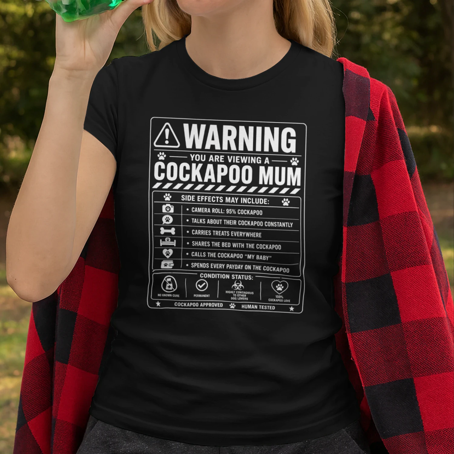 Warning: Cockapoo Mum | Funny Cockapoo Lover Design | Gift for Dog Mums | Cute Cockapoo Owner Graphic