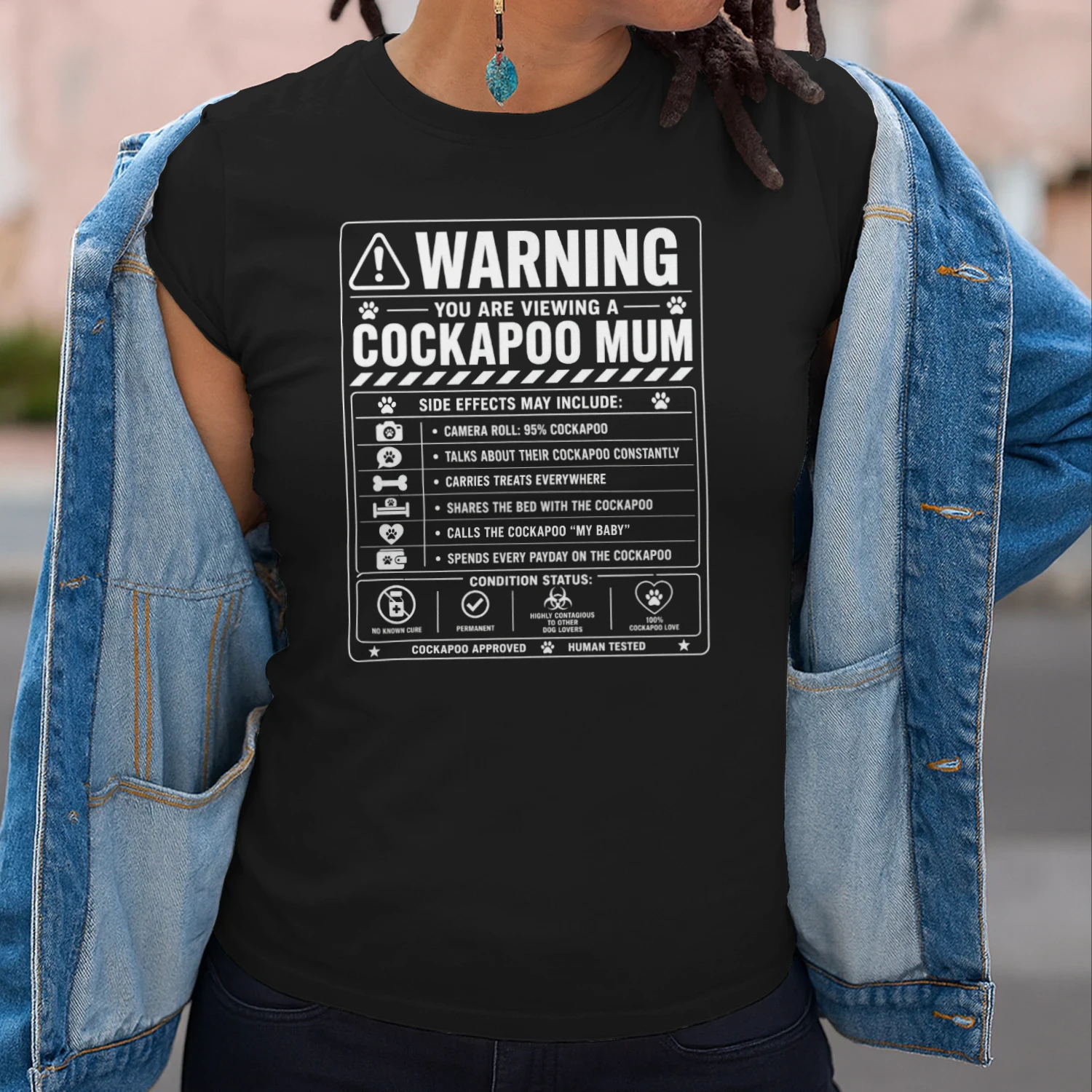 Warning: Cockapoo Mum | Funny Cockapoo Lover Design | Gift for Dog Mums | Cute Cockapoo Owner Graphic