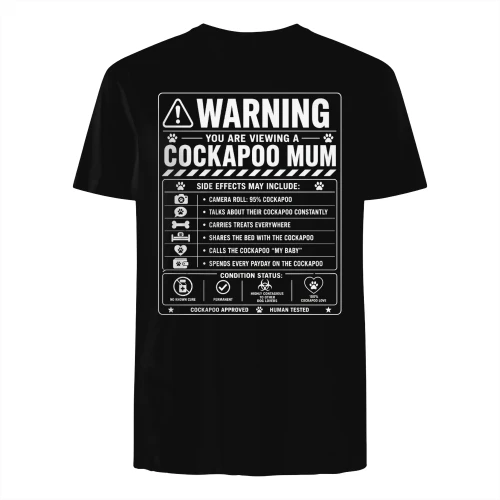 Cockapoo Mum Warning Lable.