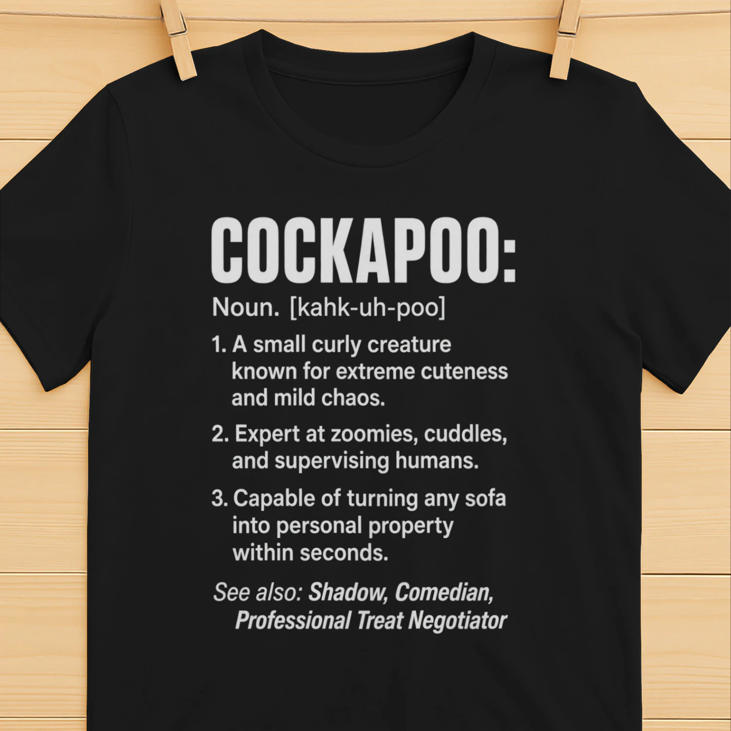 Cockapoo Noun Definition Design | Funny Cockapoo Dog Lover Gift | Cockapoo Owner Humor Graphic