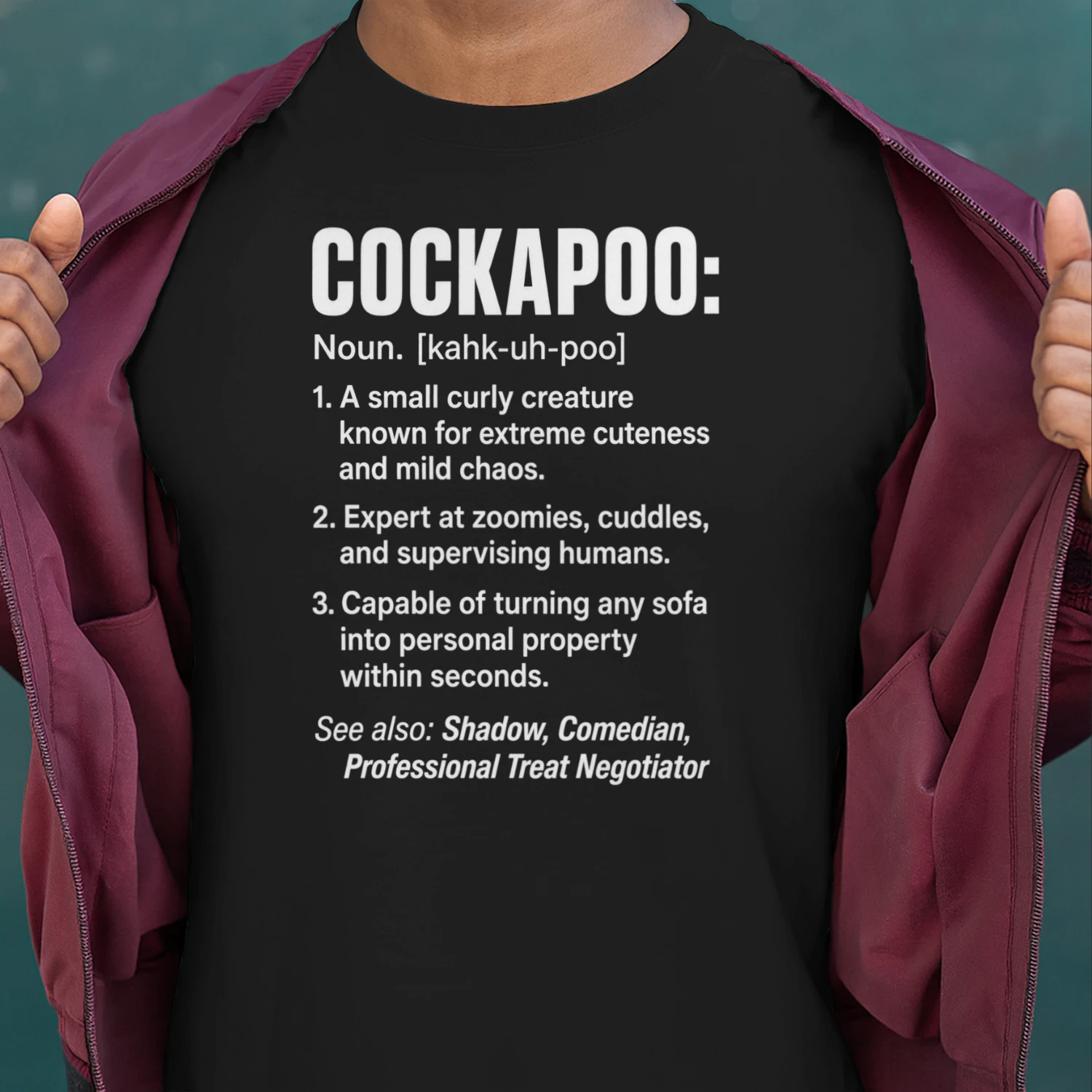 Cockapoo Noun Definition Design | Funny Cockapoo Dog Lover Gift | Cockapoo Owner Humor Graphic