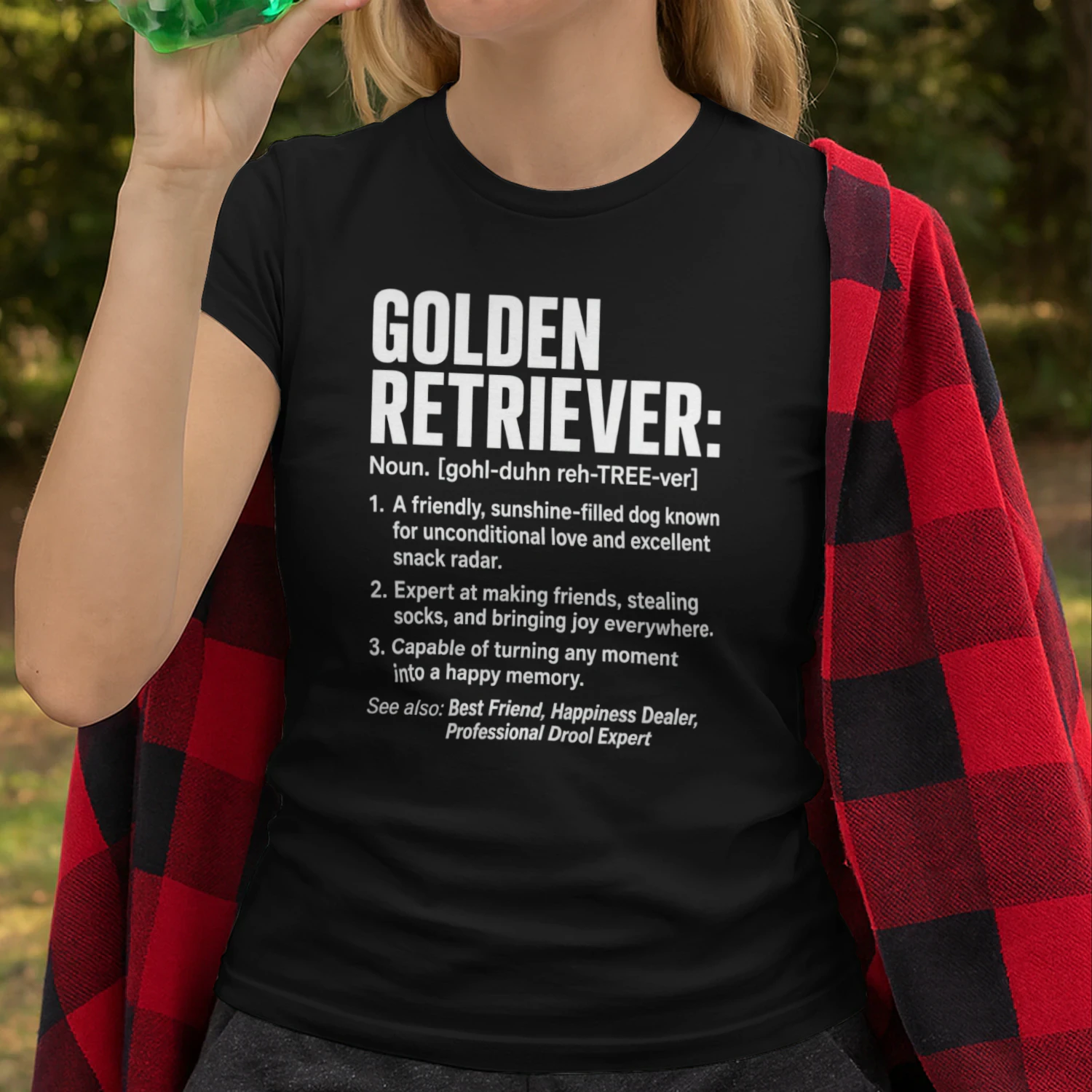 Golden Retriever Noun Definition Design | Funny Golden Retriever Dog Lover Gift | Golden Retriever Owner Humor Graphic