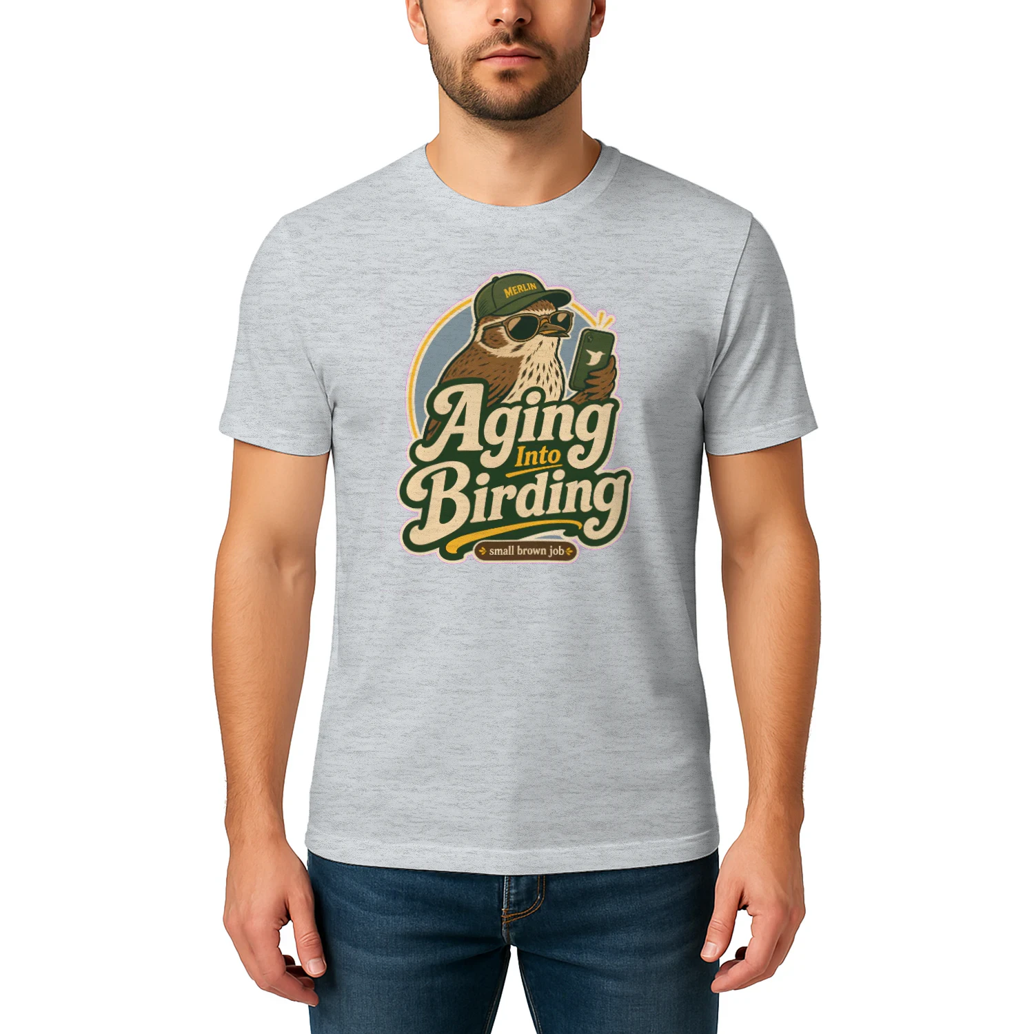 Birdwatching Aging Into Birding - Skip Creative Signal, Gift For Friend