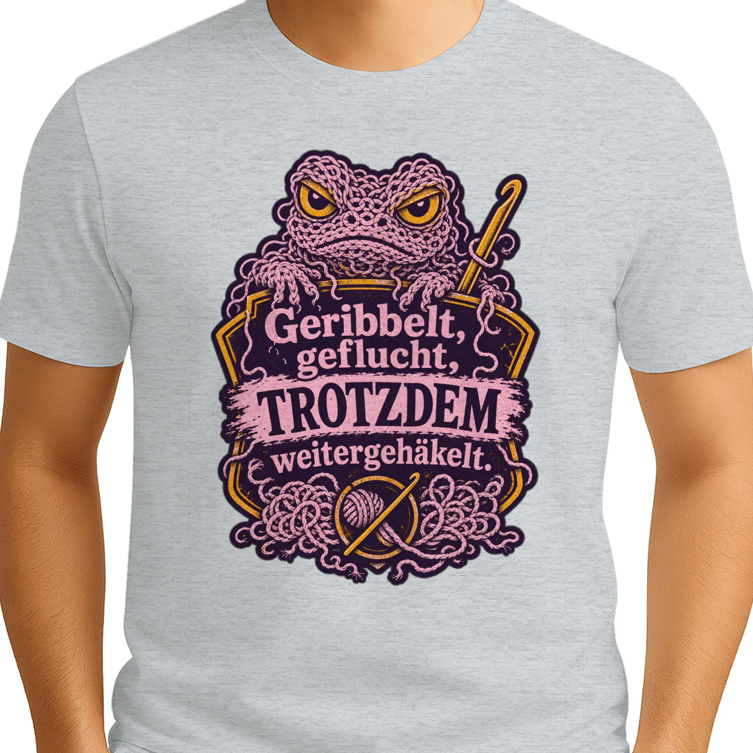 Geribbelt, geflucht, trotzdem weitergehäkelt. - häkeln Geschenkdesign