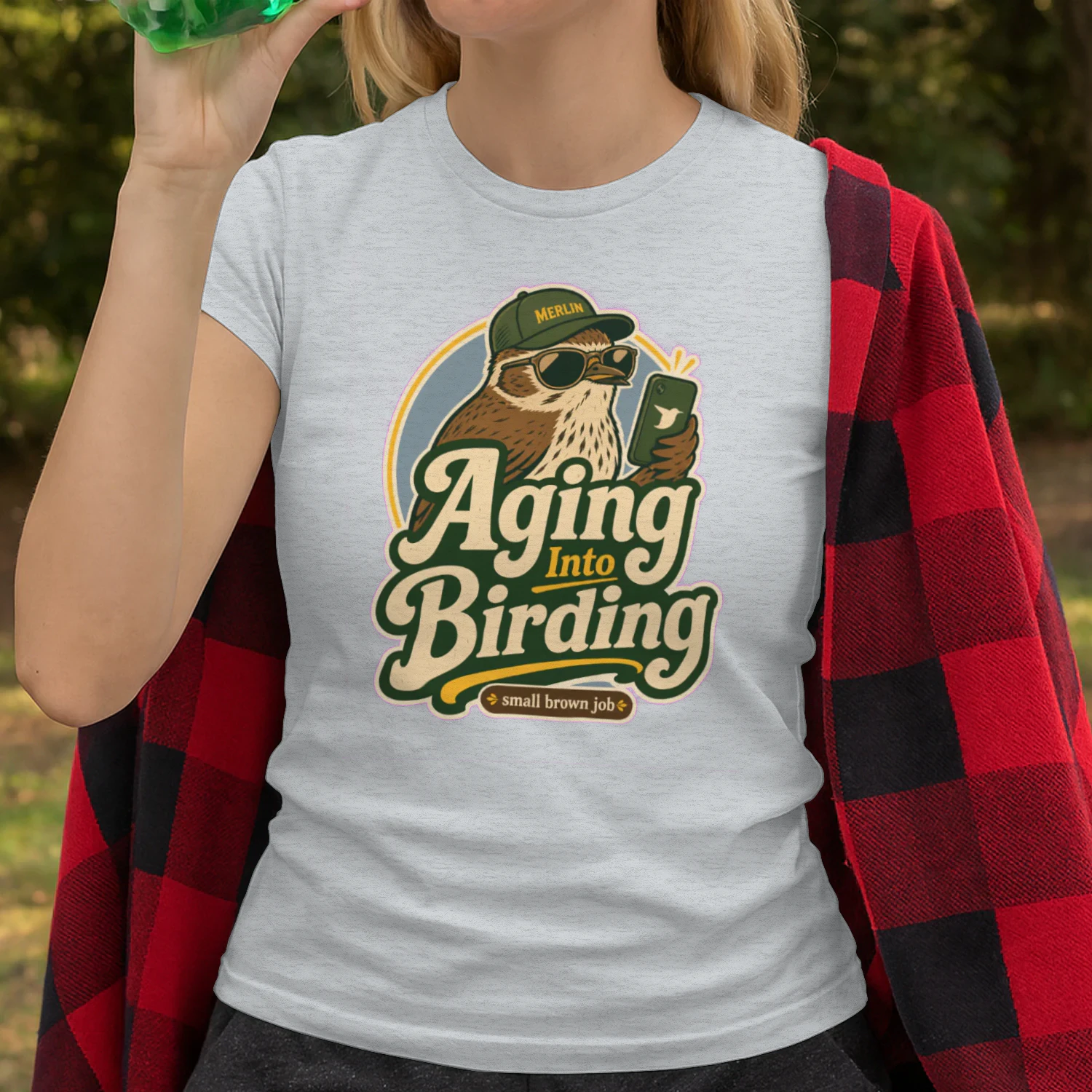 Birdwatching Aging Into Birding - Skip Creative Signal, Gift For Friend
