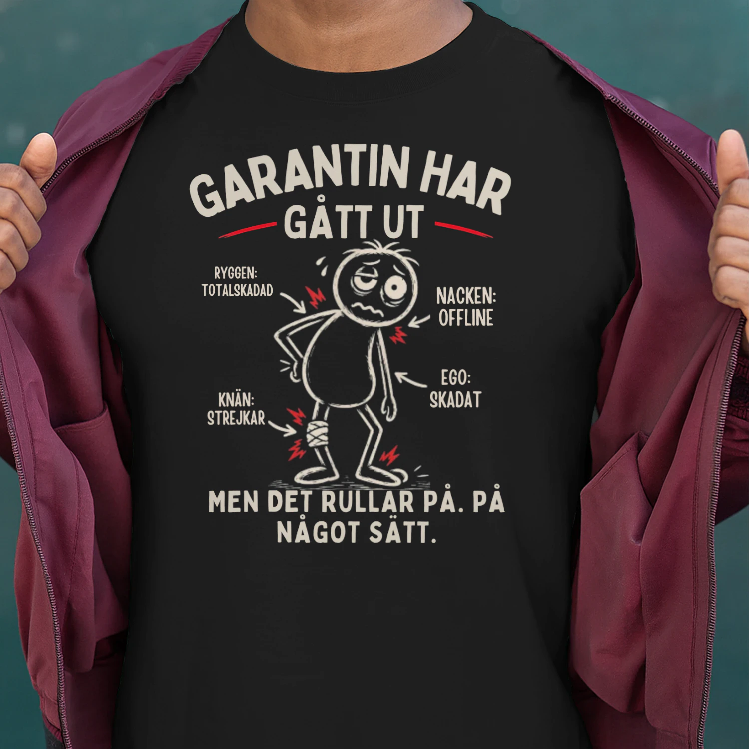 Garantin Har Gått Ut - Det Rullar På T-shirt