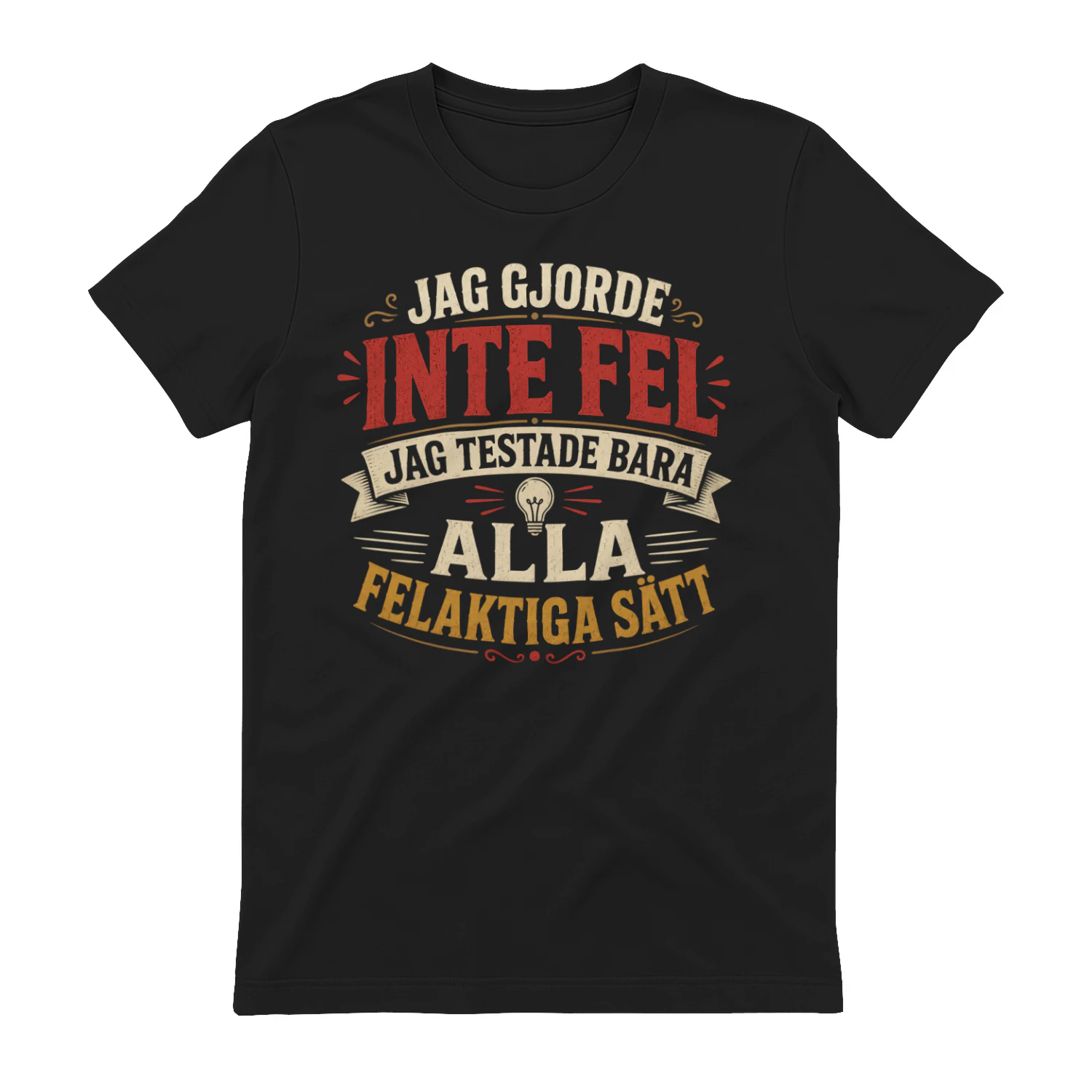 JAG GJORDE INTE FEL JAG TESTADE BARA ALLA FELAKTIGA SÄTT