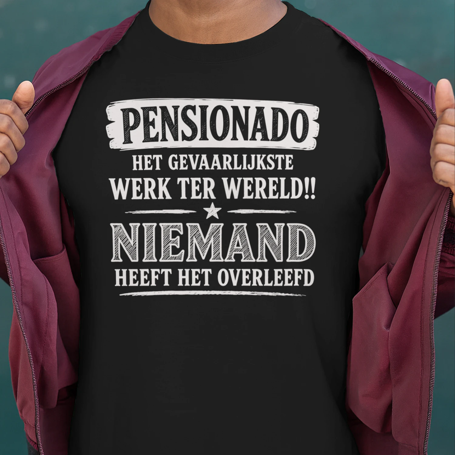 Pensionado – Niemand Heeft Het Overleefd | T-Shirt