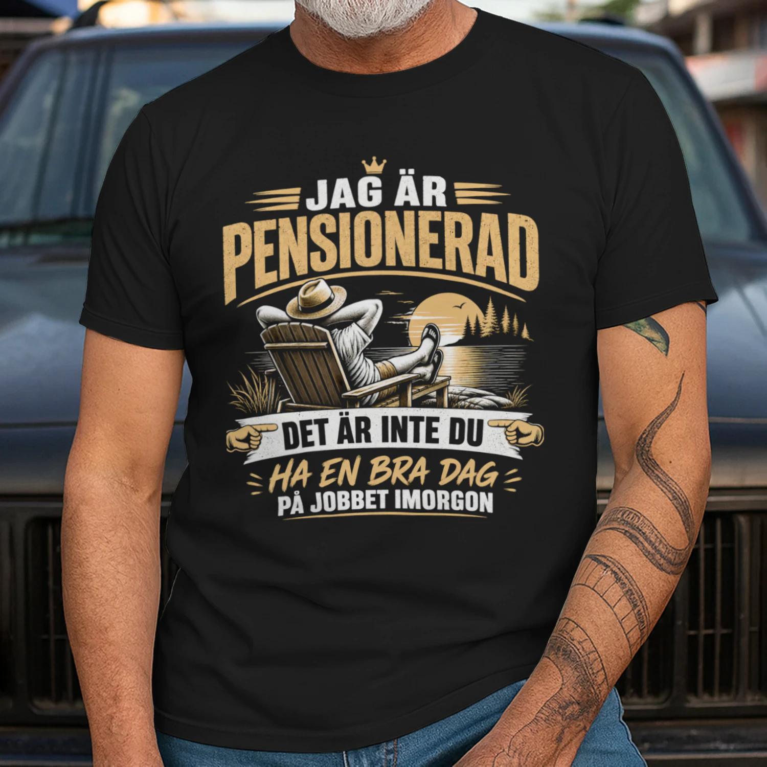 Pensionär Humor Design för Pensionerade - Snygg Retro Grafik