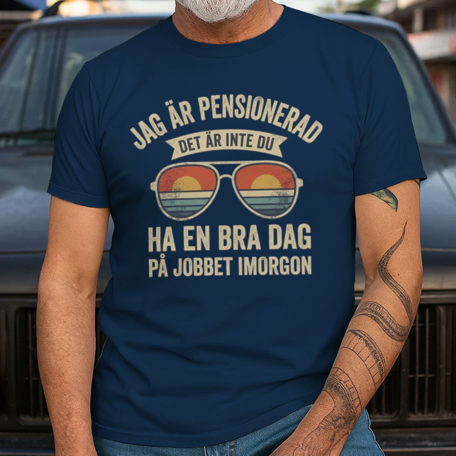 Pensionär Humor Design för Pensionerade - Snygg Retro Grafik