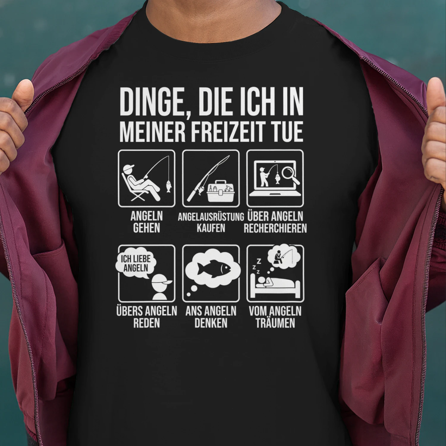 die ich in meiner Lustige Angel Freizeitaktivitäten Angler Geschenk tue