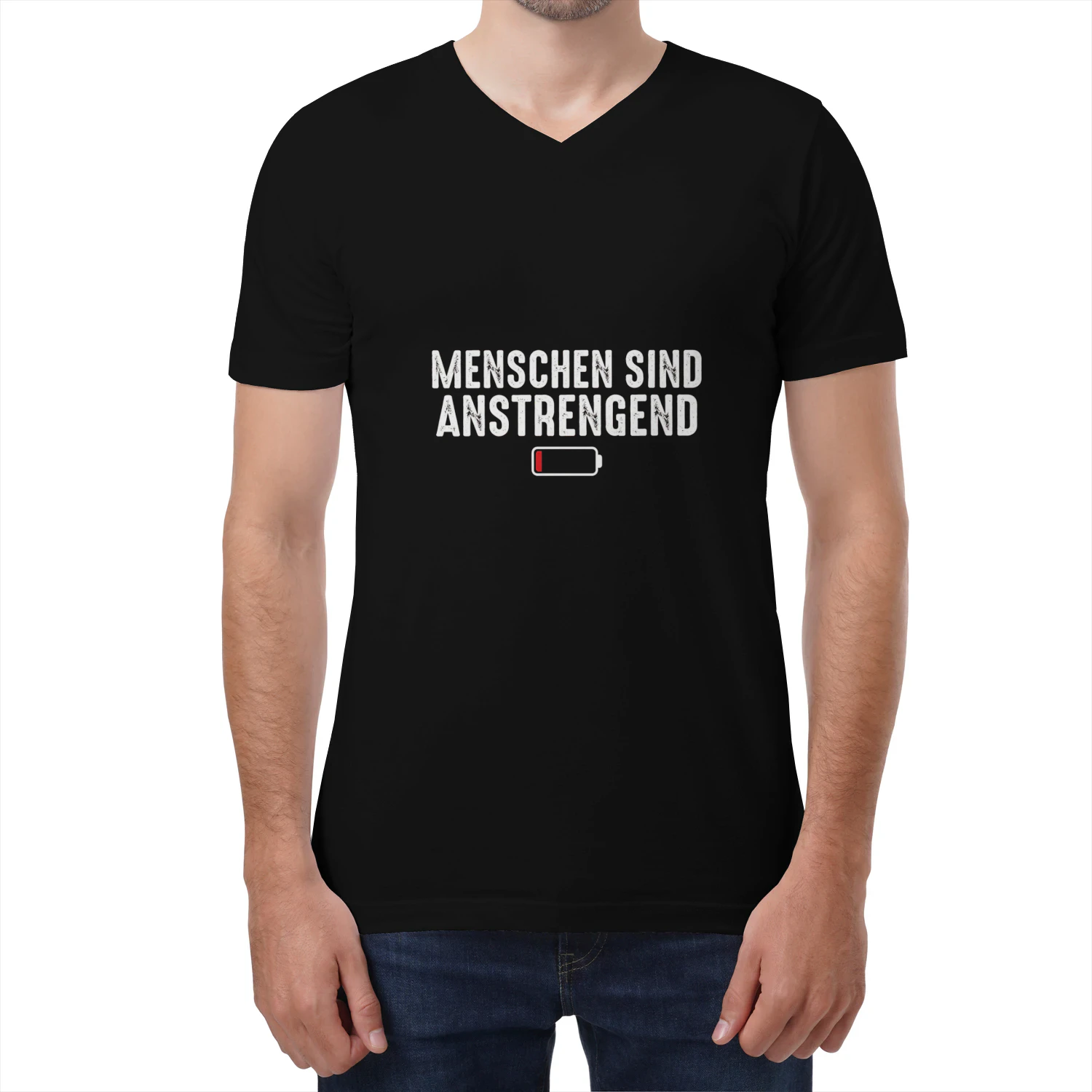 Menschen Sind Anstrengend - Low Battery T-Shirt