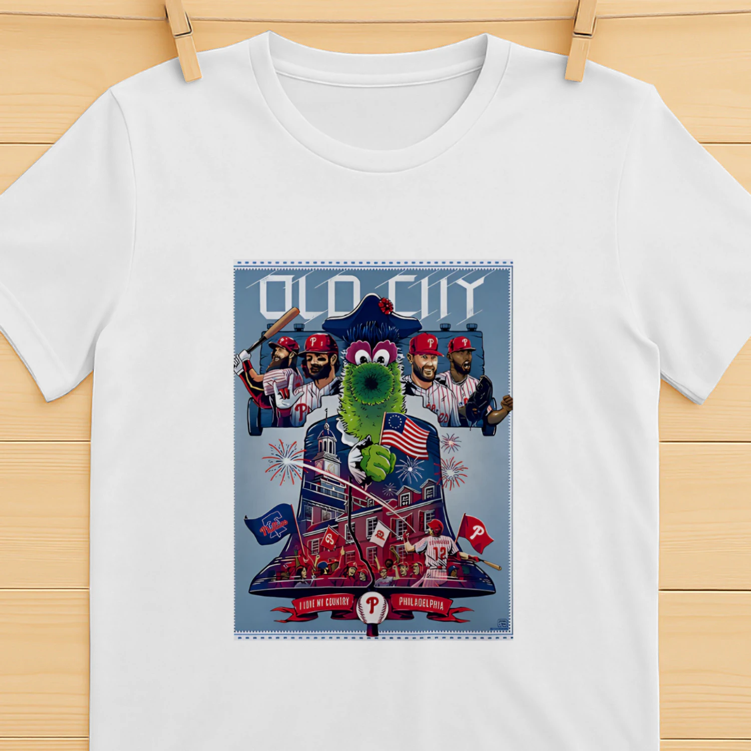 Bryce Harper Kyle Schwarber Philadelphia Phillies The Phanatic Old City I Love My Country MLB All-Star Game 2026 shirt