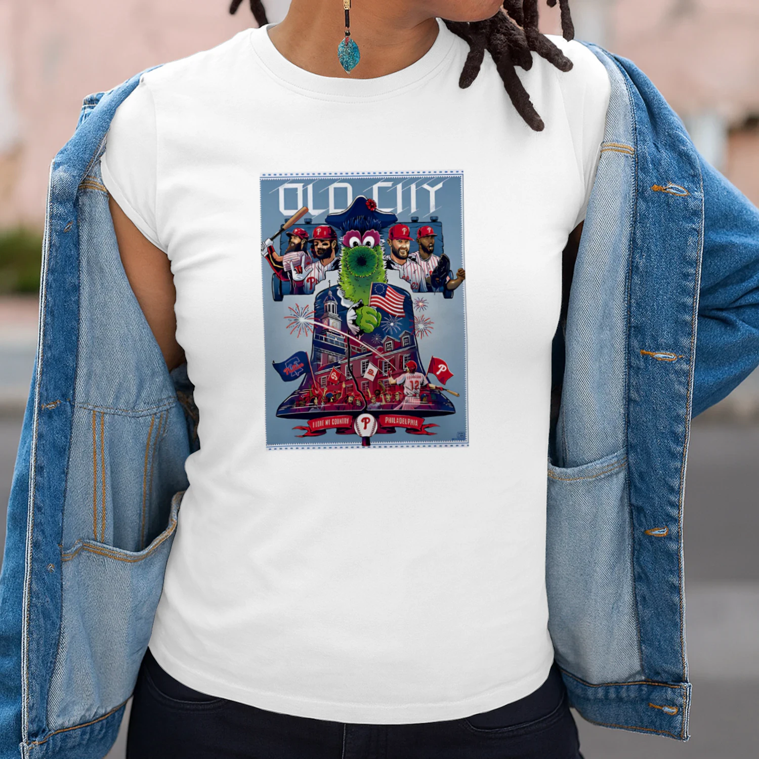Bryce Harper Kyle Schwarber Philadelphia Phillies The Phanatic Old City I Love My Country MLB All-Star Game 2026 shirt