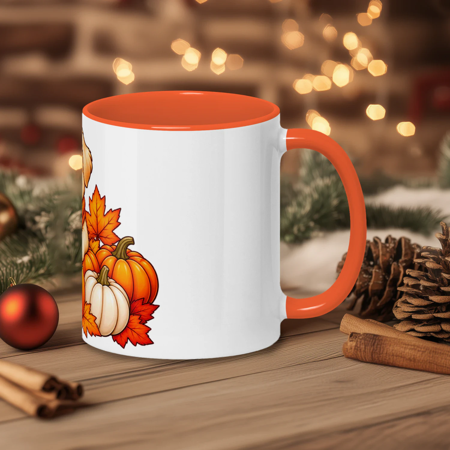 Golden Retriever Puppy Mug, Cute Fall Pumpkin Coffee Cup, Autumn Dog Lover Ceramic Mug Gift