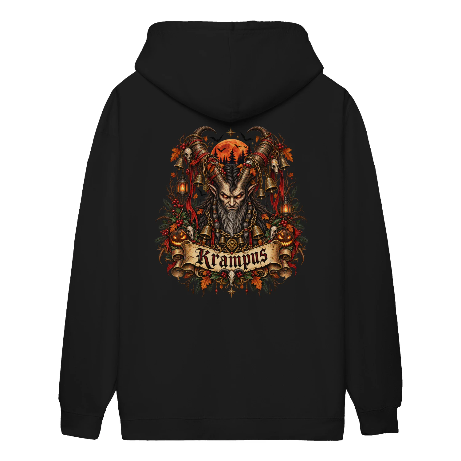 Krampus Gothic Christmas Shirt, Dark Holiday Graphic Tee, Horror Xmas Folk Legend Unisex T-Shirt