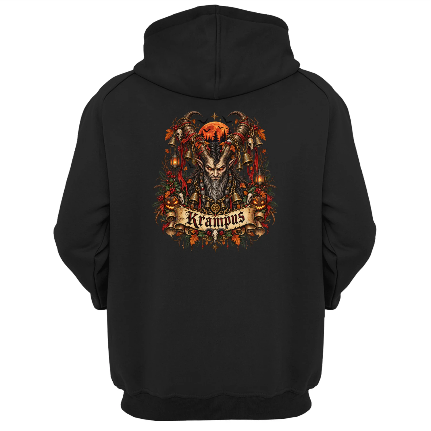 Krampus Gothic Christmas Shirt, Dark Holiday Graphic Tee, Horror Xmas Folk Legend Unisex T-Shirt