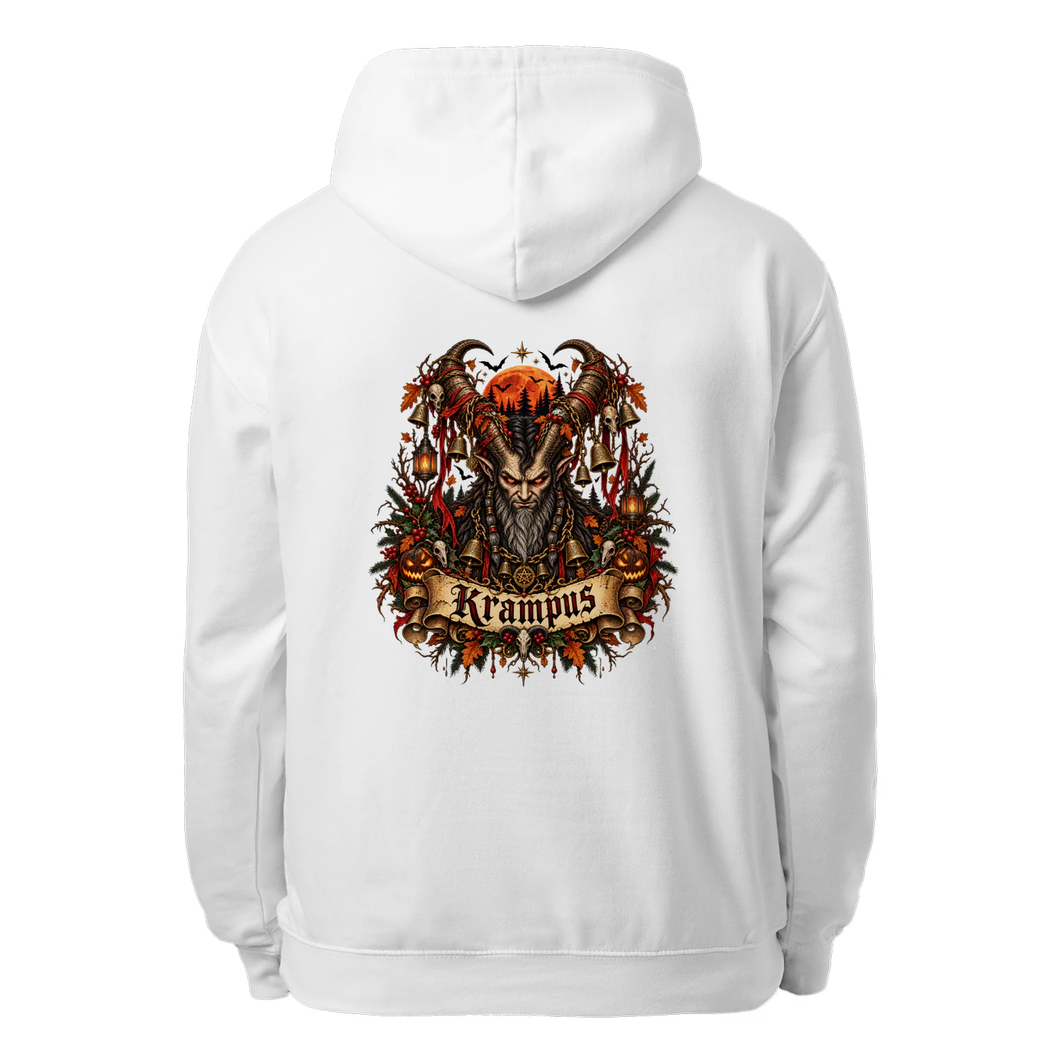 KRAMPUS Gothic Christmas Shirt, Dark Folklore Holiday Tee, Krampusnacht Horror Graphic T-Shirt, Winter Demon Gift