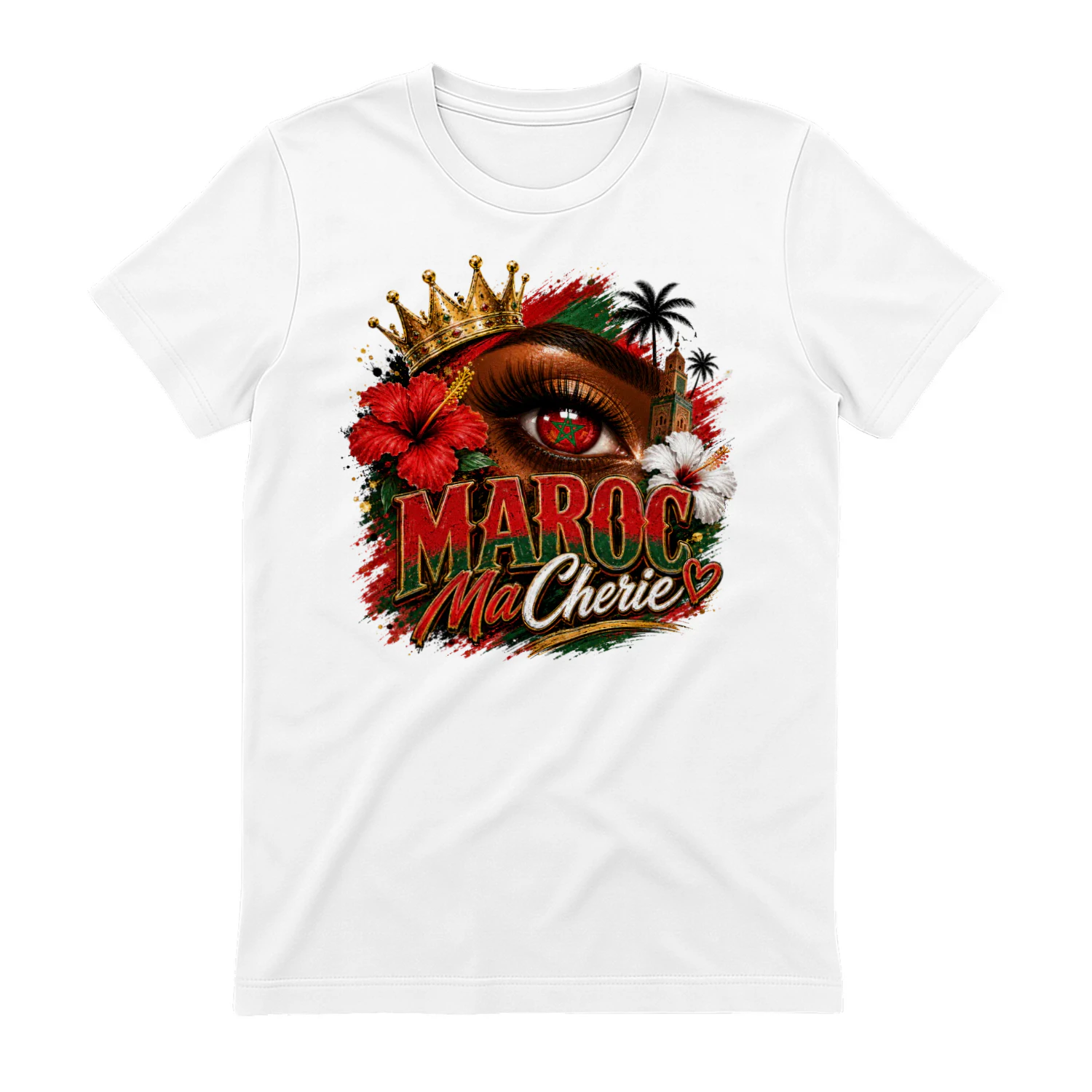 Maroc Ma Chérie T-Shirt Mockup