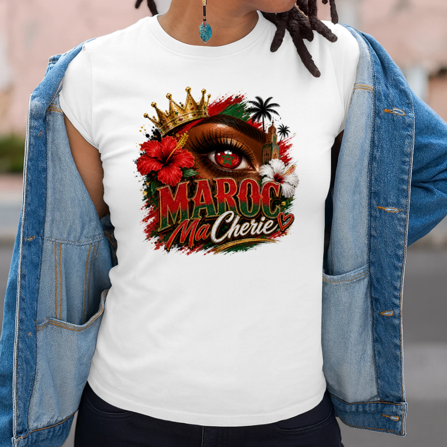 Maroc Ma Chérie T-Shirt Mockup