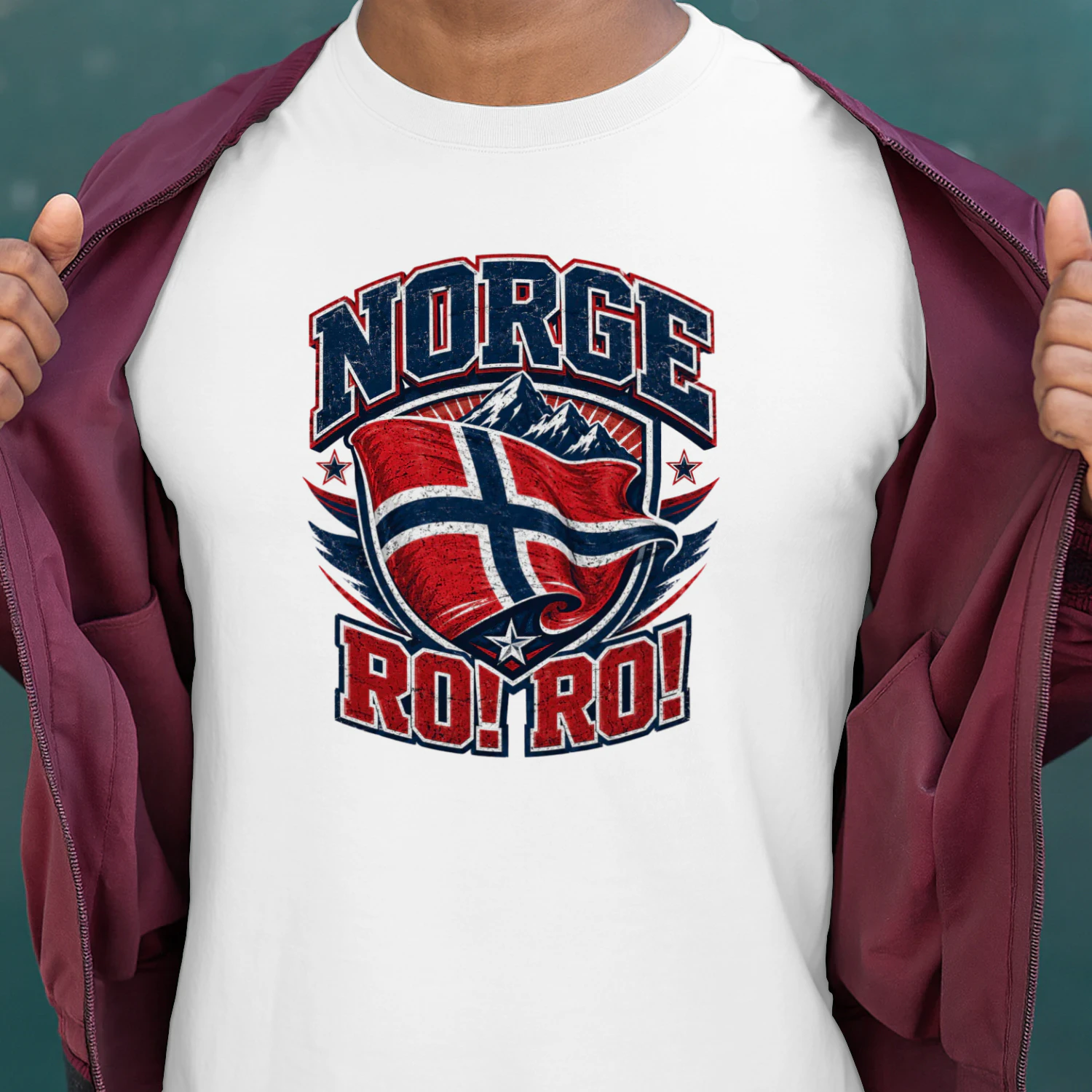 Norge Ro Ro Shirt, Norway Rowing Team Tee, Norwegian Flag Sports T-Shirt, Norge Pride Gift, Norway Fan Game Day Shirt