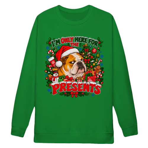 Bull Dog Christmas Sweatshirt