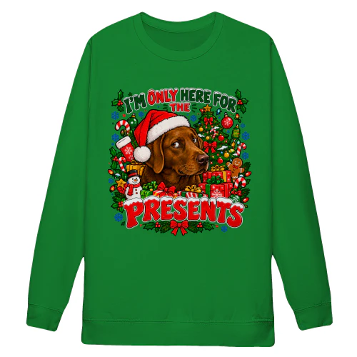 Chocolate Labrador Christmas Sweatshirt 