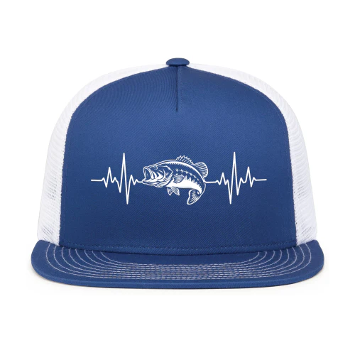 Bass Fishing Heartbeat Cap