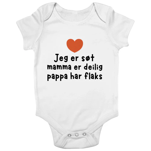 NR: "Jeg er søt, mamma er deilig, pappa har flaks."