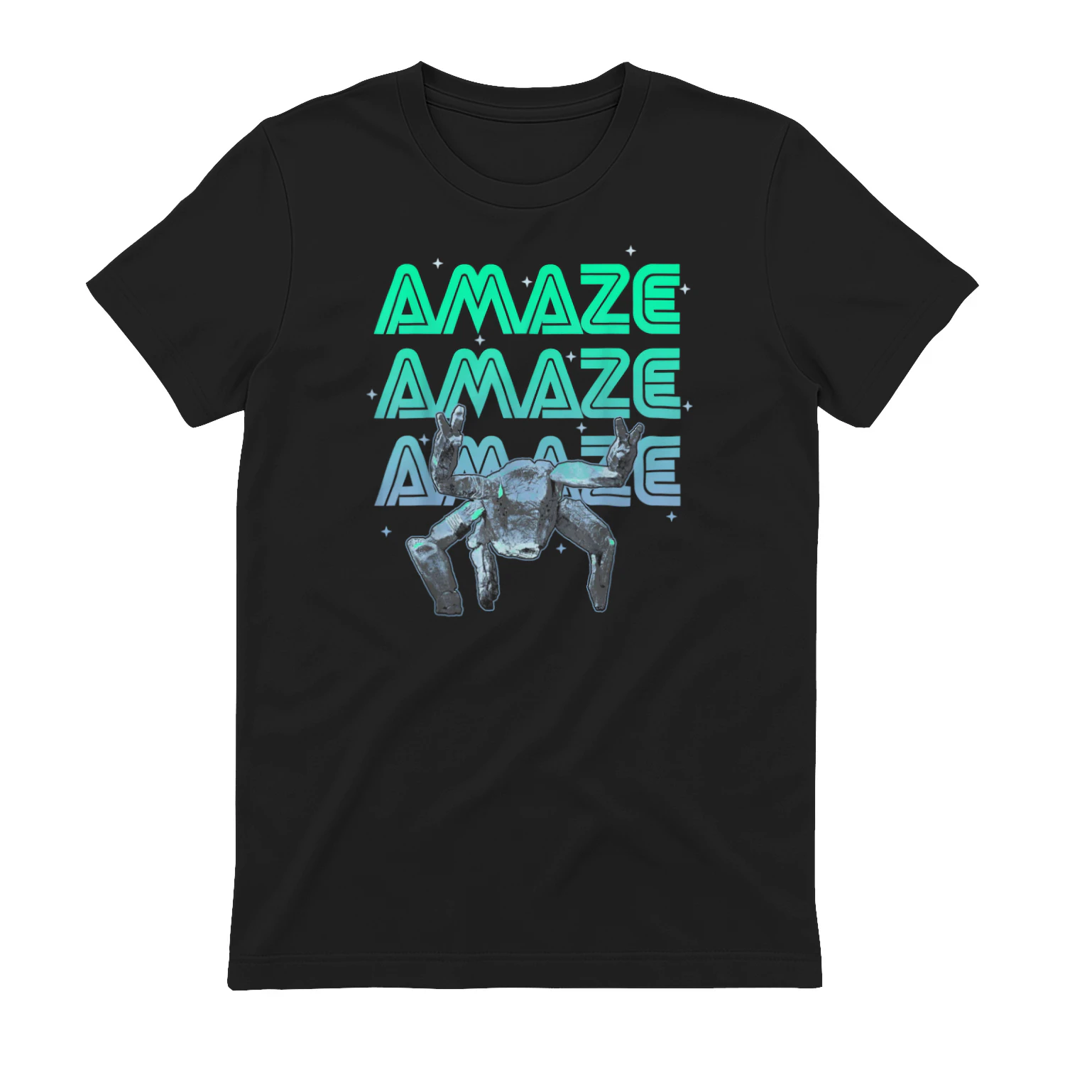 The Alien Neon Portrait Graphic Tees