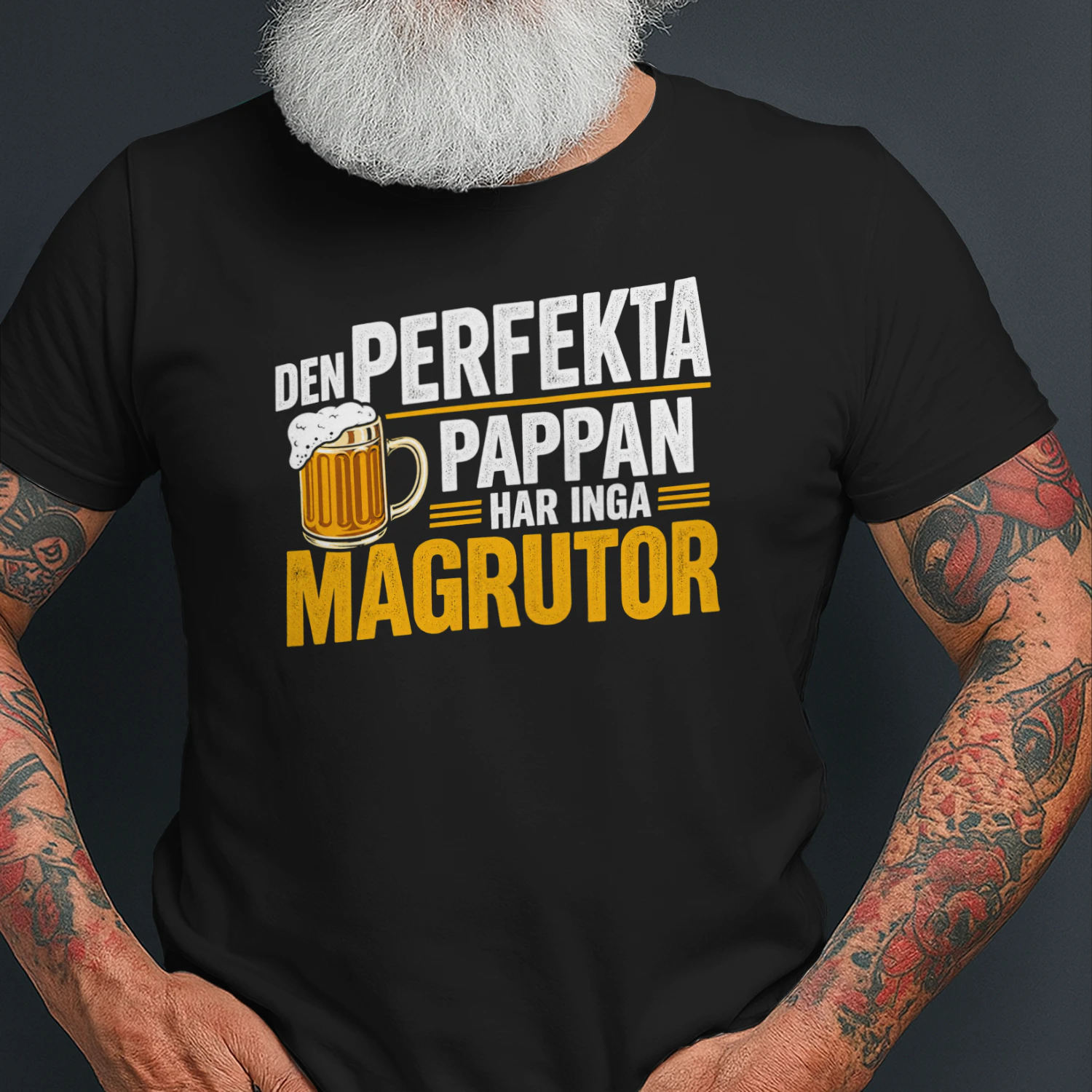 Den perfekta pappan har inga magrutor