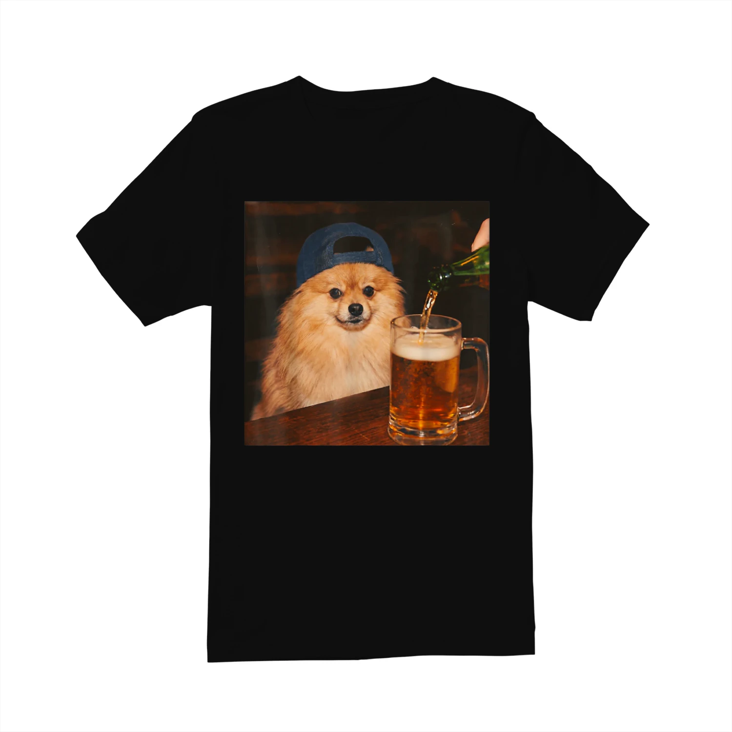 Pomeranian Drinking Beer Dog Meme
