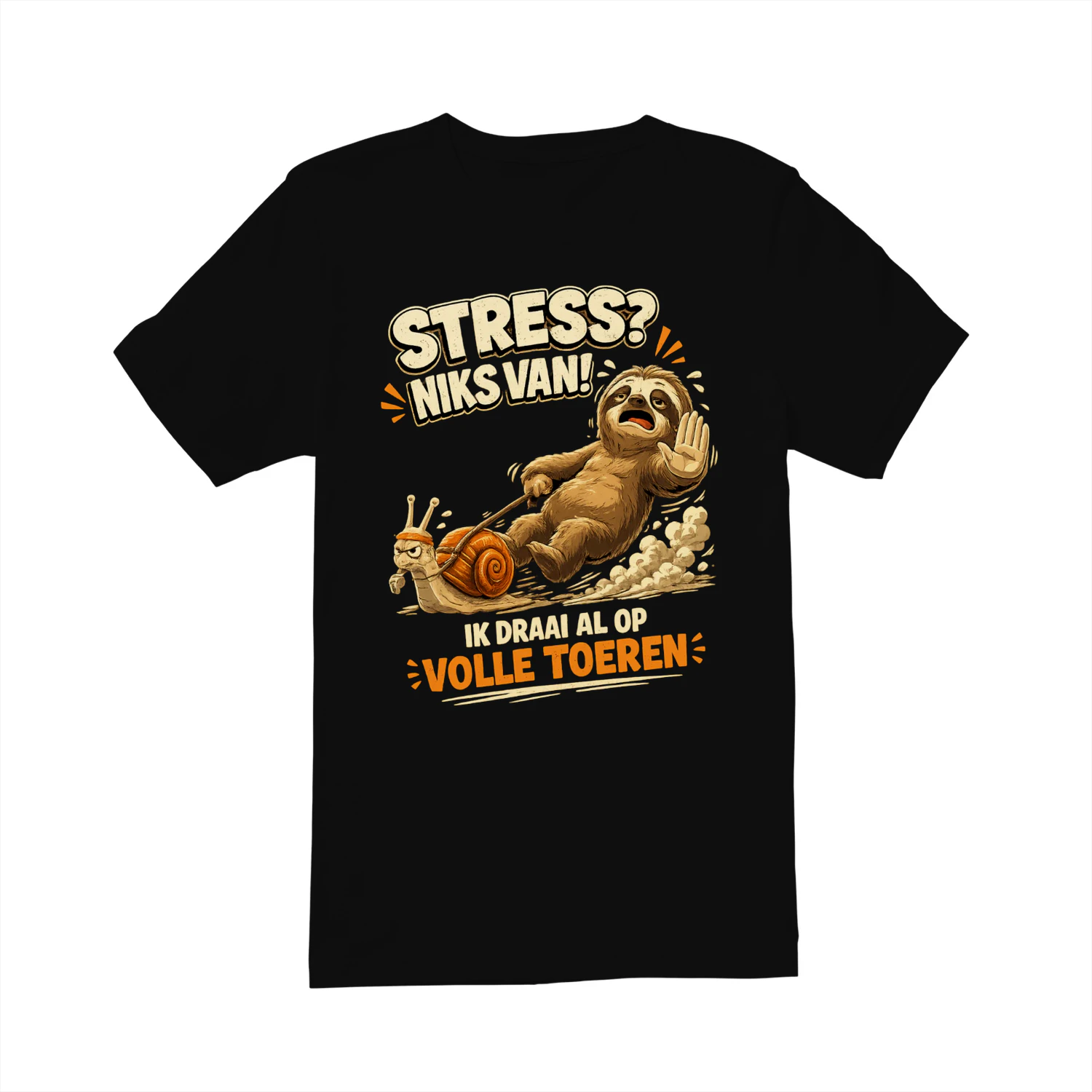 STRESS? NIKS VAN! IK DRAAI AL OP VOLLE TOEREN