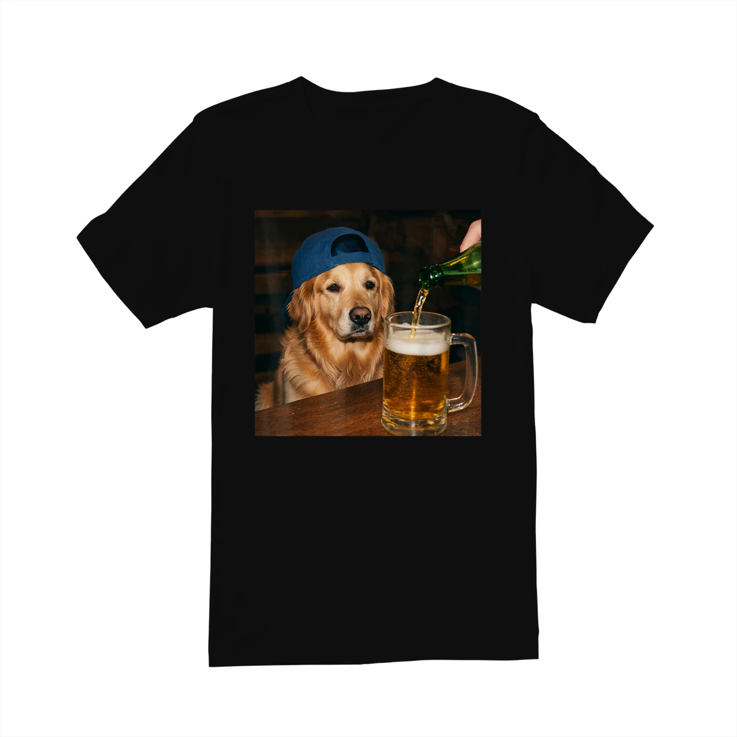 Golden Retriever Drinking Beer Funny Dog Meme