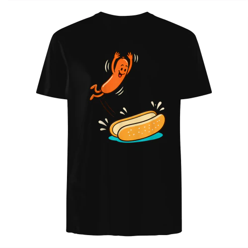 Hot Dog Jumping Into Bun Sausage BBQ High Dive 