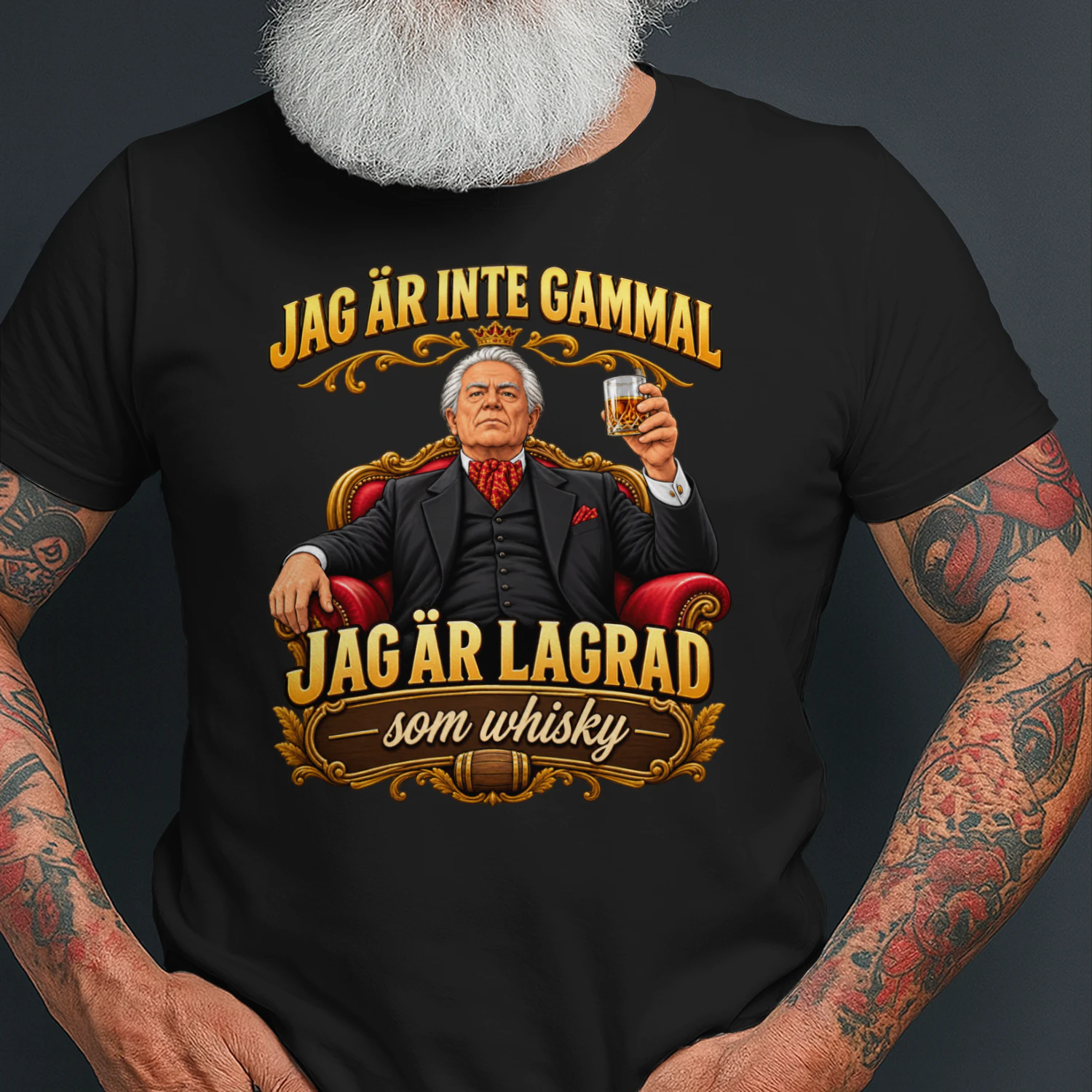 Jag är inte gammal. Jag är lagrad som whisky