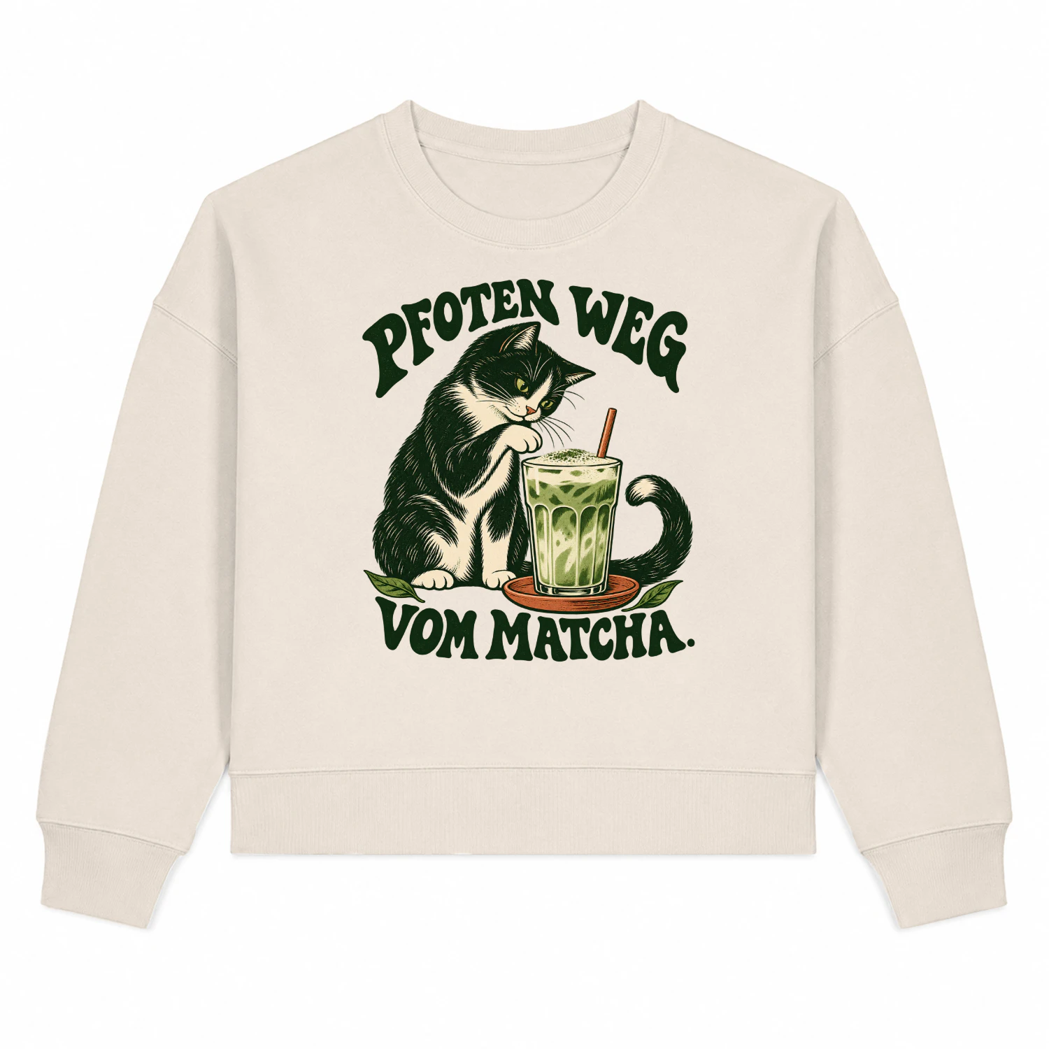 Pfoten weg vom Matcha. – Damen-Sweatshirt